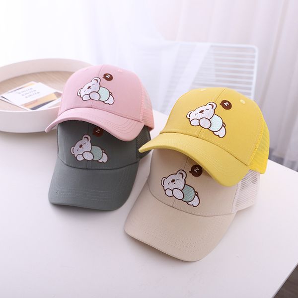 2021 summer new children's sun screen hat embroidery cartoon sleeping bear mesh cool boys and girls sunscreen, Blue;gray
2021 summer new children's sun screen hat embroidery cartoon sleeping bear mesh cool boys and girls sunscreen, Blue;gray