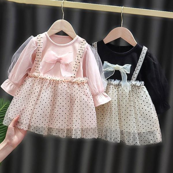 girl's dresses baby girls dress cute long sleeve polka dot printed mesh yarn patchwork princess party spring autumn clothes, Red;yellow
girl's dresses baby girls dress cute long sleeve polka dot printed mesh yarn patchwork princess party spring autumn clothes, Red;yellow