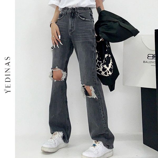 women's jeans yedinas y2k vintage high waist ripped for women causal flare streetwear black denim jean trousers summer, Blue
women's jeans yedinas y2k vintage high waist ripped for women causal flare streetwear black denim jean trousers summer, Blue