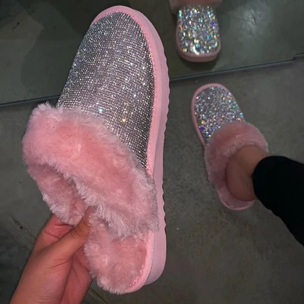 Women Fur Warm Home Slippers 2021 Winter Womens Crystal Flats Fashion Indoor Shoes Ladies Comfort Female Shoes Zapatillas Mujer, Black
Women Fur Warm Home Slippers 2021 Winter Womens Crystal Flats Fashion Indoor Shoes Ladies Comfort Female Shoes Zapatillas Mujer, Black