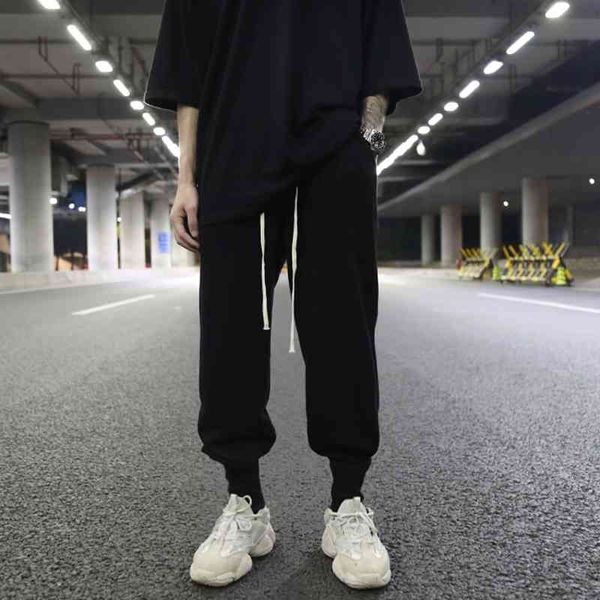 Dark ro windy high street loose Terry brocade Leggings ins tide drawstring versatile casual cotton pants, Black
Dark ro windy high street loose Terry brocade Leggings ins tide drawstring versatile casual cotton pants, Black