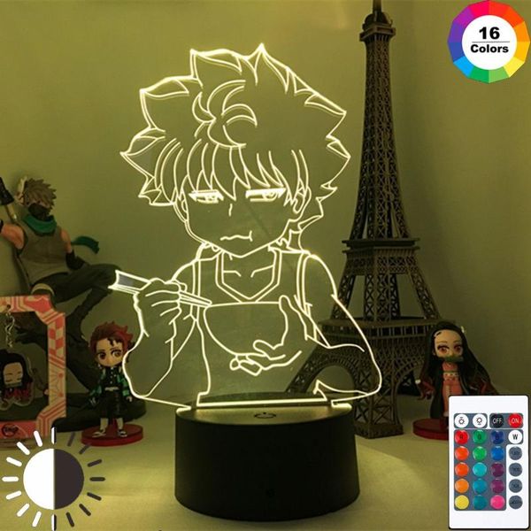 night lights x killua led light hxh 3d anime gift acrylic neon lamp cute children's bedroom decoration
night lights x killua led light hxh 3d anime gift acrylic neon lamp cute children's bedroom decoration