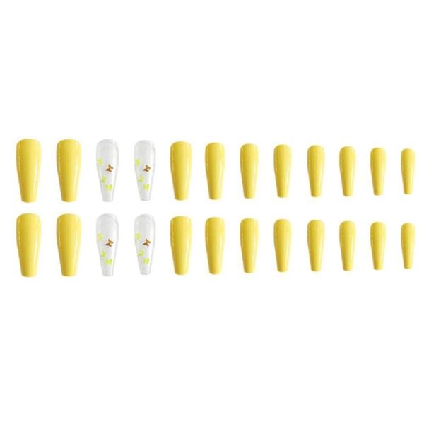 false nails professional yellow bu-tterfly fake long ballerina half french acrylic nail tips press on full cover manicure beauty, Red;gold
false nails professional yellow bu-tterfly fake long ballerina half french acrylic nail tips press on full cover manicure beauty, Red;gold