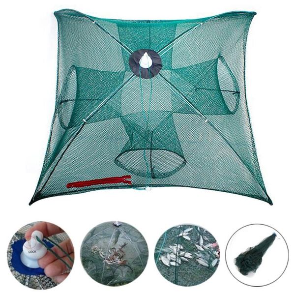 fishing accessories strengthened 4/6/8 holes automatic net shrimp cage nylon foldable crab fish trap cast folding network
fishing accessories strengthened 4/6/8 holes automatic net shrimp cage nylon foldable crab fish trap cast folding network