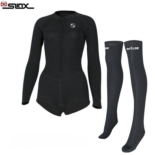 one-piece suits slinx womens 2mm bikini wetsuit with front zipper elastic diving stockings cut springsuit long sleeve swimming swimwear
one-piece suits slinx womens 2mm bikini wetsuit with front zipper elastic diving stockings cut springsuit long sleeve swimming swimwear