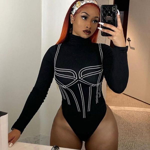 women's jumpsuits & rompers black long sleeve women bodysuit turtleneck solid 2021 spring fashion female warm clothes slim fit ladies r, Black;white
women's jumpsuits & rompers black long sleeve women bodysuit turtleneck solid 2021 spring fashion female warm clothes slim fit ladies r, Black;white