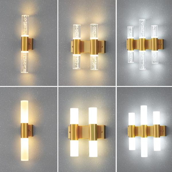 modern double-headed gold/black led wall sconce lamp clear/frosted cylinder pmma stick interior decoration lighting fixtures
modern double-headed gold/black led wall sconce lamp clear/frosted cylinder pmma stick interior decoration lighting fixtures