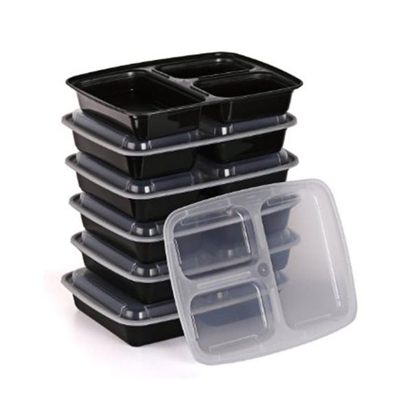 dinnerware sets 10pcs disposable meal prep containers 3-compartment microwave safe storage bento box (black, with lid)
dinnerware sets 10pcs disposable meal prep containers 3-compartment microwave safe storage bento box (black, with lid)