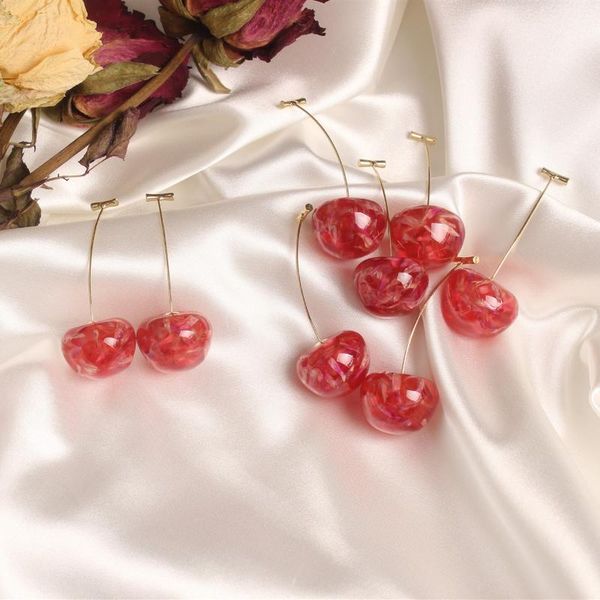 dangle & chandelier 2021 korean design fashion jewelry resin cherry cute personality eternal flower dried female earrings, Silver
dangle & chandelier 2021 korean design fashion jewelry resin cherry cute personality eternal flower dried female earrings, Silver