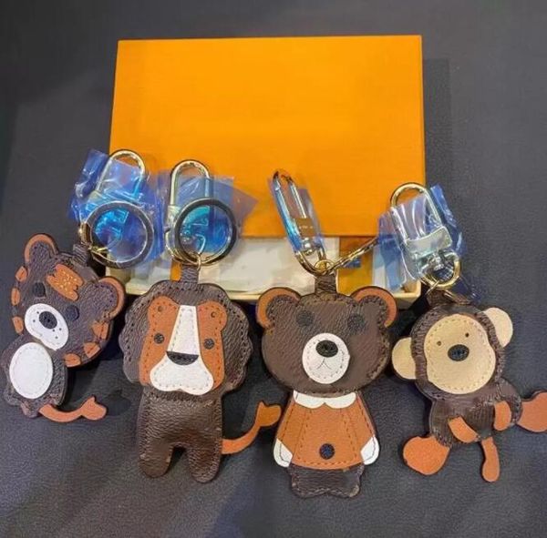 wholesale lion tiger monkey bear keychains brand letters print luxury designer leather key chain laser embossed bag pendants without box, Silver
wholesale lion tiger monkey bear keychains brand letters print luxury designer leather key chain laser embossed bag pendants without box, Silver