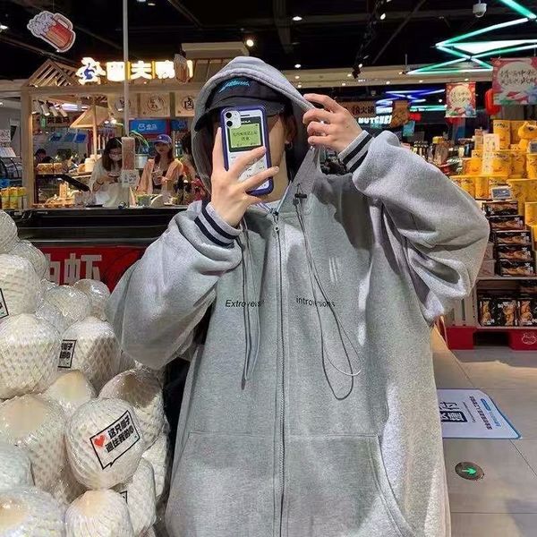 mens sweater men's cardigan, sweater, hooded spring and autumn style ins fashion brand, versatile clothes, korean loose coat, Black
mens sweater men's cardigan, sweater, hooded spring and autumn style ins fashion brand, versatile clothes, korean loose coat, Black