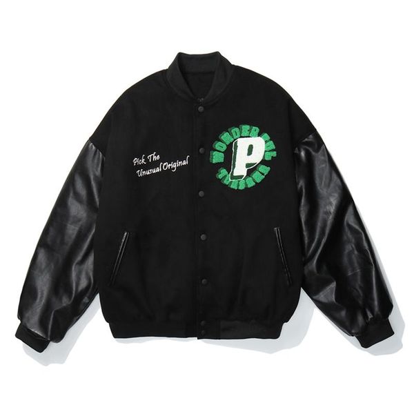 men's jackets mens hip hop chamois suede thick letter embroidery flocking couples streetwear baseball coats winter bomber, Black;brown
men's jackets mens hip hop chamois suede thick letter embroidery flocking couples streetwear baseball coats winter bomber, Black;brown