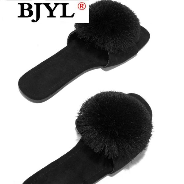 summer women fashion faux fur slides fake slippers solid non-slip indoor flat flip flops, Black
summer women fashion faux fur slides fake slippers solid non-slip indoor flat flip flops, Black