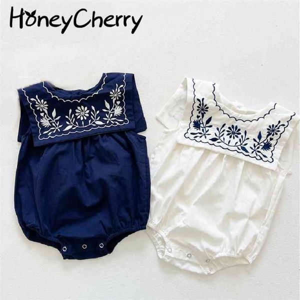 summer thin baby navy collar embroidered sleeveless bodysuits jacket for ladies girl clothes 210702, Blue
summer thin baby navy collar embroidered sleeveless bodysuits jacket for ladies girl clothes 210702, Blue
