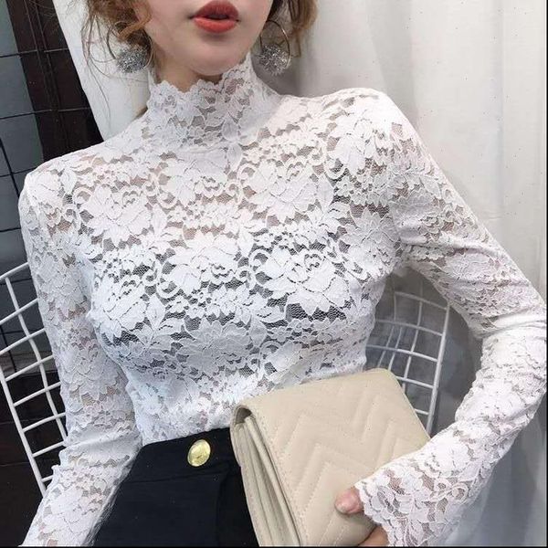 turtleneck slim fit lace womens shirts long sleeve casual korean office summer autumn bottoming hallow out, White
turtleneck slim fit lace womens shirts long sleeve casual korean office summer autumn bottoming hallow out, White