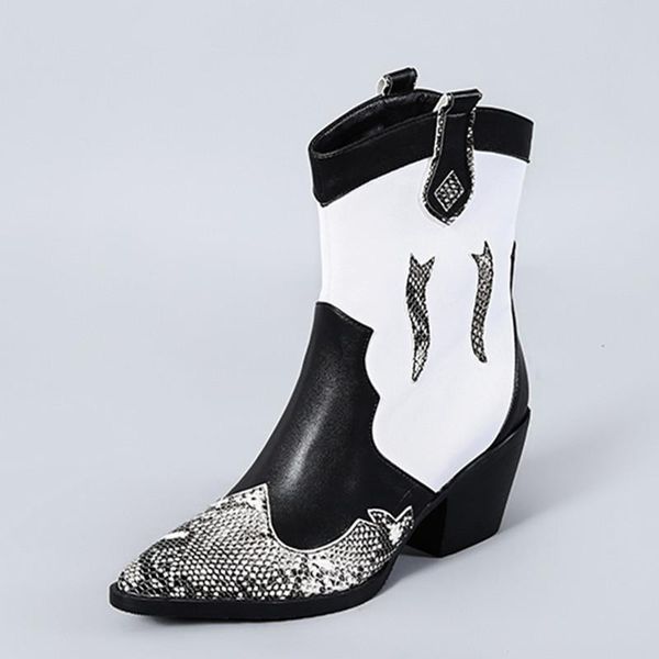 boots classic embroidered western pointed toe mixed women ankle wedge high heel snake print cowboy, Black
boots classic embroidered western pointed toe mixed women ankle wedge high heel snake print cowboy, Black
