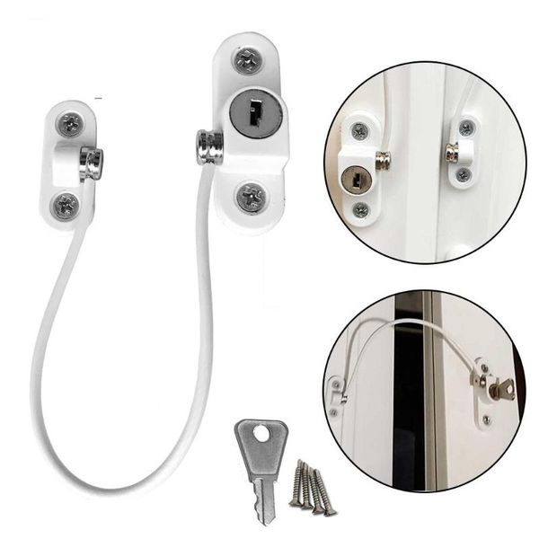 other door hardware 19*6.5*4cm lockable window cable lock safety restrictor child room and with key
other door hardware 19*6.5*4cm lockable window cable lock safety restrictor child room and with key