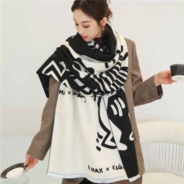 scarves cartoon printed cashmere winter scarf women blanket design pashmina shawls and wraps thick warm bufanda stoles 2021, Blue;gray
scarves cartoon printed cashmere winter scarf women blanket design pashmina shawls and wraps thick warm bufanda stoles 2021, Blue;gray