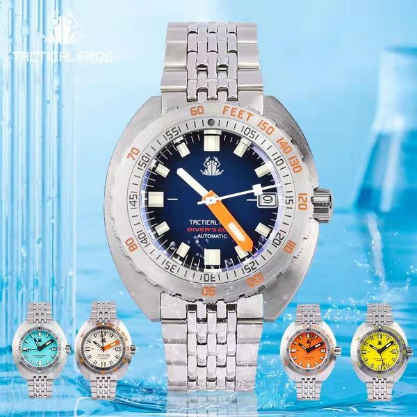 wristwatches tactical frog v2 sub 300t men's watches nh35 movement 200m automatic stainless steel 20atm waterproof mechanical diver men, Slivery;brown
wristwatches tactical frog v2 sub 300t men's watches nh35 movement 200m automatic stainless steel 20atm waterproof mechanical diver men, Slivery;brown