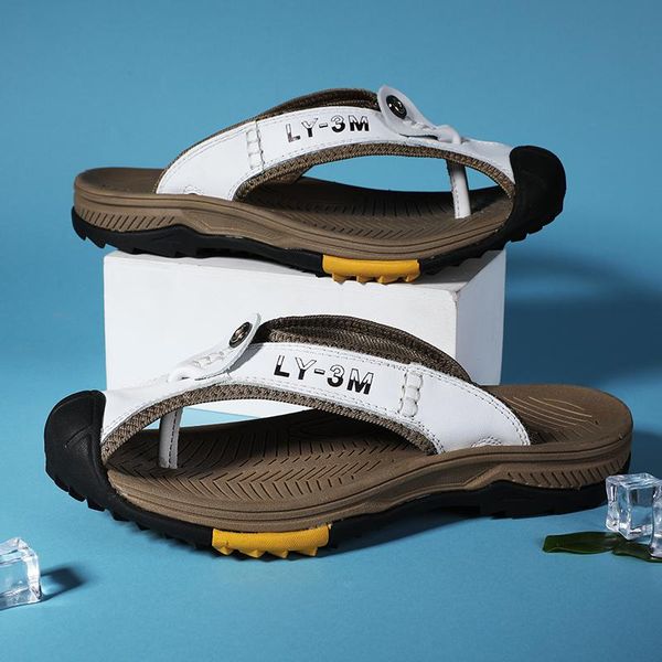 beach slippers man casual outdoor sandals male swimming sport sneakers flip flops anti-collision toe cowhide mens summer shoes, Black
beach slippers man casual outdoor sandals male swimming sport sneakers flip flops anti-collision toe cowhide mens summer shoes, Black