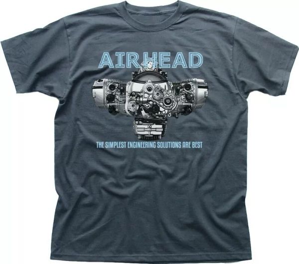 airhead boxer twin r65 r75 r1200gs bmw motorcycle r1200rt charcoal tshirt 9290, White;black
