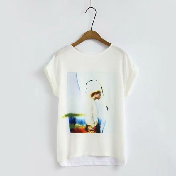women summer tees printed short sleeve cotton t shirt ladies street wear preppy style casual xz2349 210603, White
women summer tees printed short sleeve cotton t shirt ladies street wear preppy style casual xz2349 210603, White