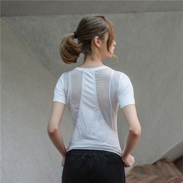 yoga outfits mesh short t-shirt sportswear women gym fitness quick drying breathable sports running clothes for, White;red
yoga outfits mesh short t-shirt sportswear women gym fitness quick drying breathable sports running clothes for, White;red