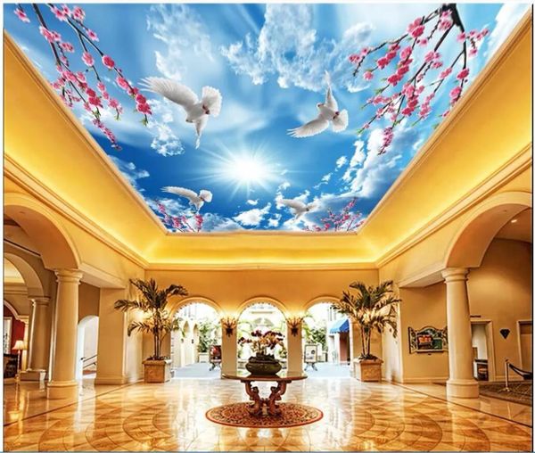 3d ceiling murals wallpaper custom po plum blossom blue sky white clouds home improvement room wall paper for walls 3 d wallpapers
3d ceiling murals wallpaper custom po plum blossom blue sky white clouds home improvement room wall paper for walls 3 d wallpapers