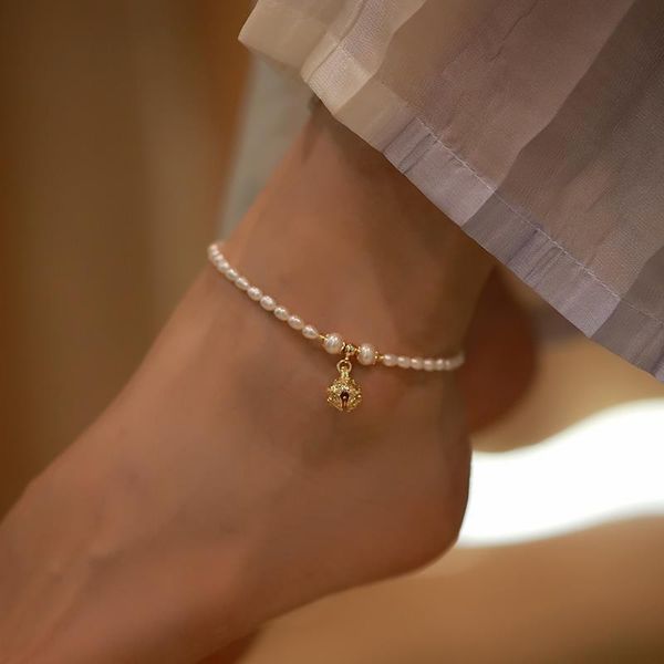 anklets s silver ornament niche design senior pearl ring bells were women's 2021 tide feet the feeling of summer, Red;blue
anklets s silver ornament niche design senior pearl ring bells were women's 2021 tide feet the feeling of summer, Red;blue