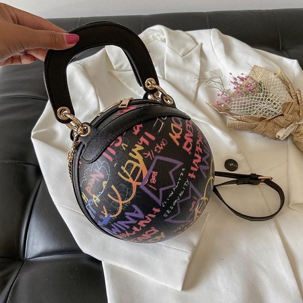 evening bags 2021 woman bag round graffiti fashion chain shoulder diagonal portable universal small
evening bags 2021 woman bag round graffiti fashion chain shoulder diagonal portable universal small