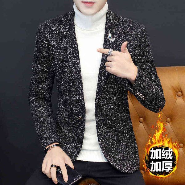 luxury men's suits blazers autumn and winter korean men's casual coat youth slim fit woolen single small suit thickened, White;black
luxury men's suits blazers autumn and winter korean men's casual coat youth slim fit woolen single small suit thickened, White;black