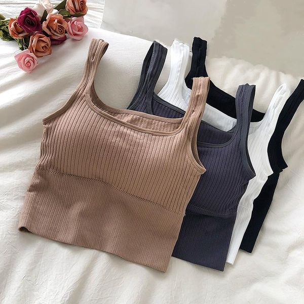 women's tanks & camis women underwear short style seamless sleeveles ladies summer solid camisole lingerie sports crop slim female, White
women's tanks & camis women underwear short style seamless sleeveles ladies summer solid camisole lingerie sports crop slim female, White