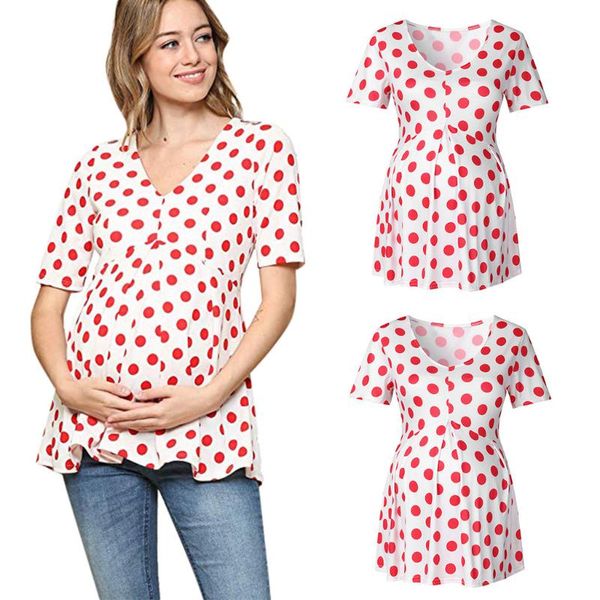 maternity & tees telotuny v veck women pregnant dots print breastfeeding blouse for clothes summer ladies pregnancy cusual clothing, White
maternity & tees telotuny v veck women pregnant dots print breastfeeding blouse for clothes summer ladies pregnancy cusual clothing, White
