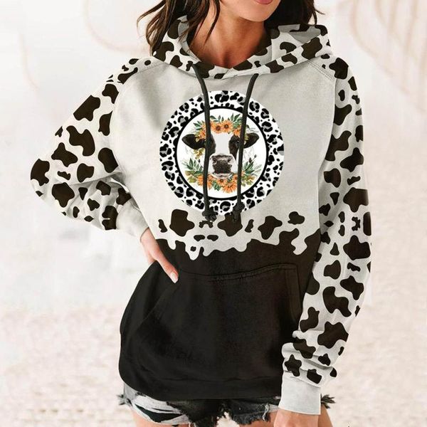 women's hoodies & sweatshirts cow print hoodie black patchwork 2021 women harajuku casual long sleeve pocket sweatshirt sudadera mujer
women's hoodies & sweatshirts cow print hoodie black patchwork 2021 women harajuku casual long sleeve pocket sweatshirt sudadera mujer