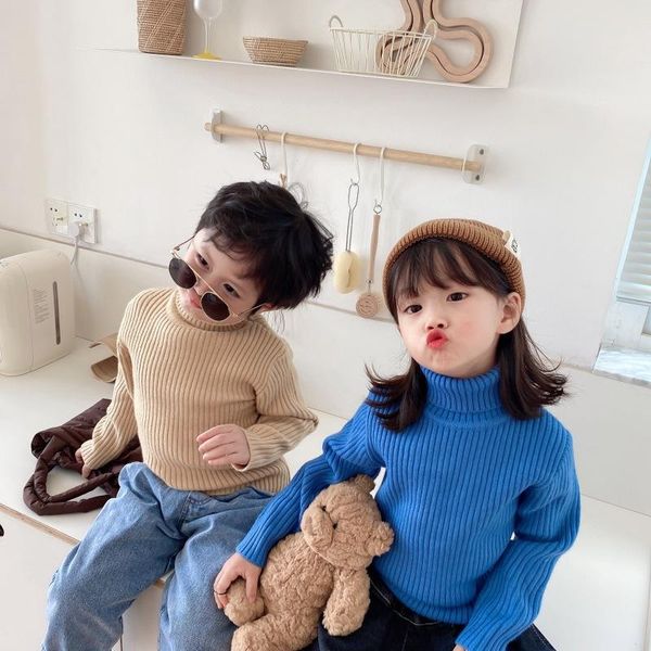 pullover children's sweater multicolor 2021 korean autumn winter solid color girl fashion knitting boy turtleneck warm, Blue
pullover children's sweater multicolor 2021 korean autumn winter solid color girl fashion knitting boy turtleneck warm, Blue