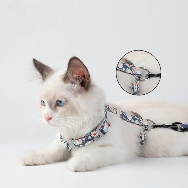 floral cat harness adjustable pet puppy kat katten vest leash set for small medium dogs cats products mascotas collars & leads
floral cat harness adjustable pet puppy kat katten vest leash set for small medium dogs cats products mascotas collars & leads