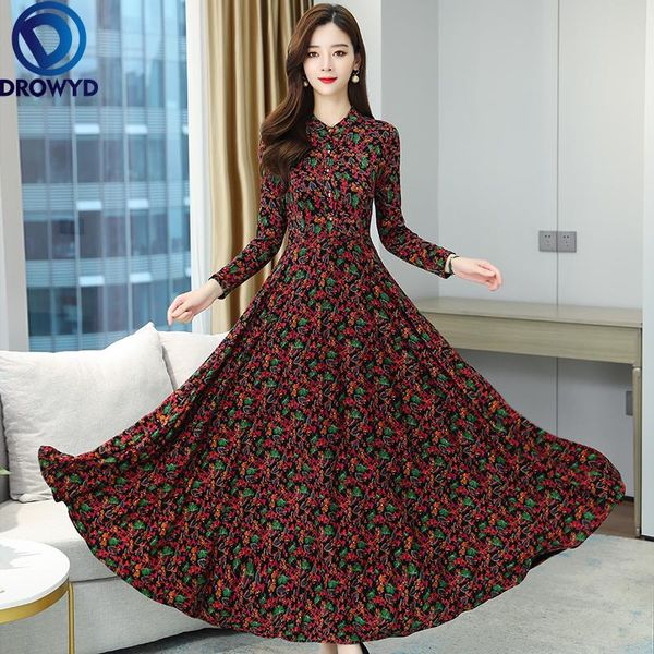 casual dresses 2021 vintage plus velvet warm thicken knitting cotton dress autumn winter floral chic women bodycon party runway maxi vestido, Black;gray
casual dresses 2021 vintage plus velvet warm thicken knitting cotton dress autumn winter floral chic women bodycon party runway maxi vestido, Black;gray
