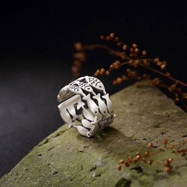 vintage silver color opening wedding ring trendy male female small fish rings for women men dainty metal thin engagement, Slivery;golden
vintage silver color opening wedding ring trendy male female small fish rings for women men dainty metal thin engagement, Slivery;golden