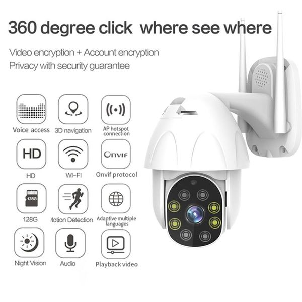 cameras wifi 1080p 2.0mp ip dome camera outdoor waterproof wireless ptz pan tilt night vision pir motion cctv
cameras wifi 1080p 2.0mp ip dome camera outdoor waterproof wireless ptz pan tilt night vision pir motion cctv