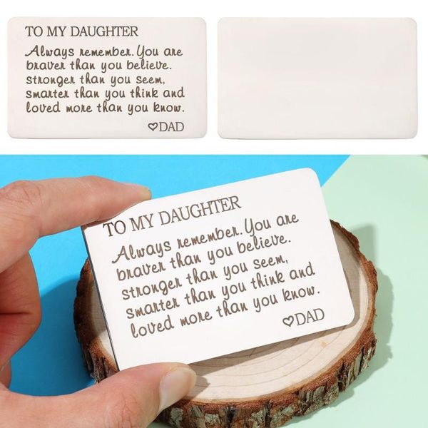 party favor birthday present inspirational words wallet insert to my daughter giving graduation gifts wedding cards
party favor birthday present inspirational words wallet insert to my daughter giving graduation gifts wedding cards