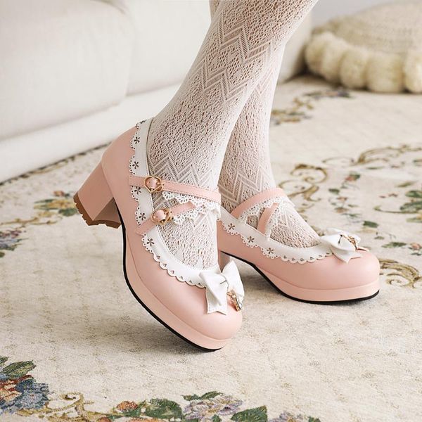 dress shoes girls sweet lolita ruffles bowknot lace bridal wedding women high heel bordered princess 2021 pink plus size 33-43, Black
dress shoes girls sweet lolita ruffles bowknot lace bridal wedding women high heel bordered princess 2021 pink plus size 33-43, Black
