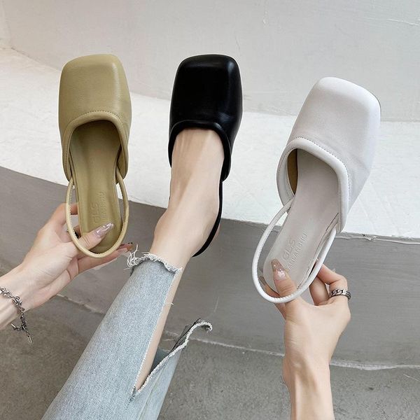 sandals baotou women's 2021 summer square-toe shallow mouth back strap single shoes simple temperament, Black
sandals baotou women's 2021 summer square-toe shallow mouth back strap single shoes simple temperament, Black