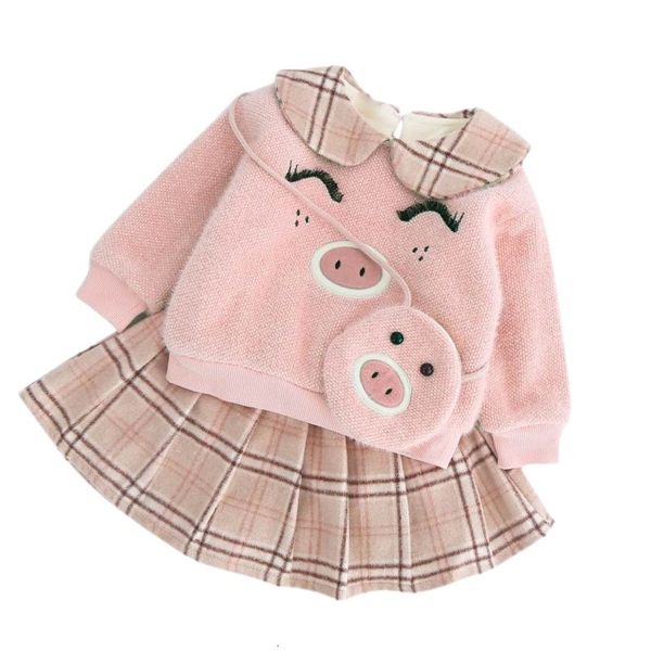 clothing sets toddler girl fall clothes winter thick girls outfits cute pig hoodie coat+plaidskirt+bag 3pcs e20403 2ar2, White
clothing sets toddler girl fall clothes winter thick girls outfits cute pig hoodie coat+plaidskirt+bag 3pcs e20403 2ar2, White