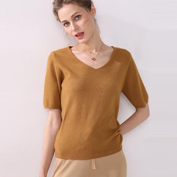women's sweaters knit short v-neck korean version loose thin 2021 summer section solid color, White;black
women's sweaters knit short v-neck korean version loose thin 2021 summer section solid color, White;black