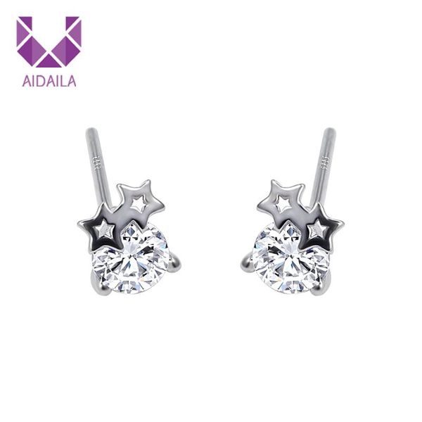 stud aidaila authentic 925 sterling silver cz exquisite stackable star earrings for women jewelry valentine's day gift wedding, Golden;silver
stud aidaila authentic 925 sterling silver cz exquisite stackable star earrings for women jewelry valentine's day gift wedding, Golden;silver
