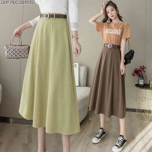 casual dresses spring summer a-line woman skirts fashion korean style solid long skirt women belt stretch high waist faldas green, Black;gray
casual dresses spring summer a-line woman skirts fashion korean style solid long skirt women belt stretch high waist faldas green, Black;gray