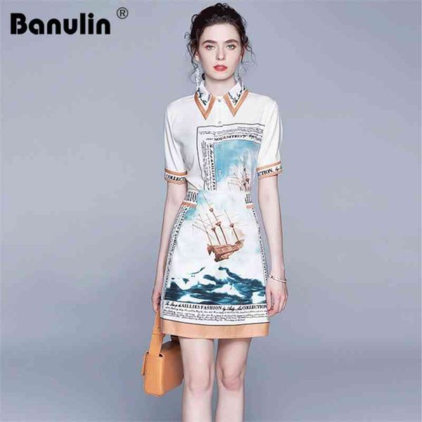 banulin fashion runway pattern printed suit set summer women short sleeve vintage shirt + bodycon mini skirt 2 pieces 210603, White
banulin fashion runway pattern printed suit set summer women short sleeve vintage shirt + bodycon mini skirt 2 pieces 210603, White