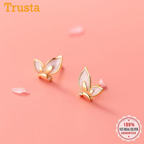 stud trustdavis real 925 sterling silver fashion sweet insect butterfly cz earrings for women wedding party fine jewelry db1105, Golden;silver
stud trustdavis real 925 sterling silver fashion sweet insect butterfly cz earrings for women wedding party fine jewelry db1105, Golden;silver