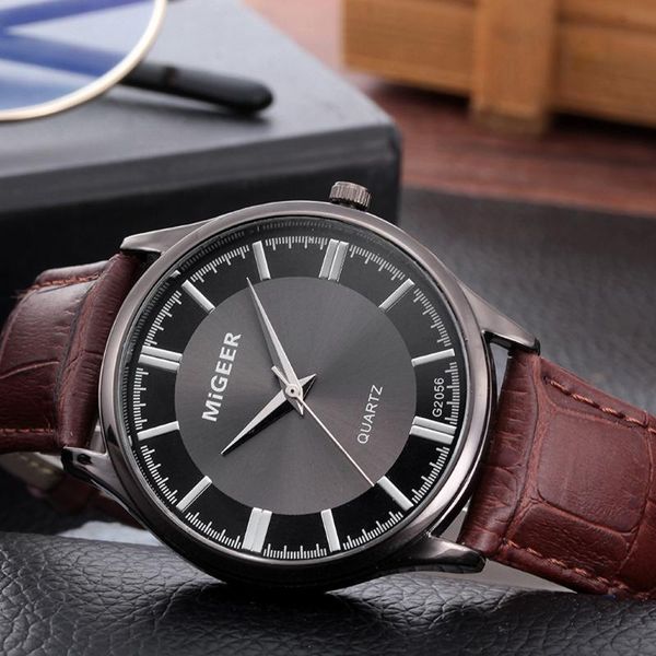 wristwatches retro design leather band analog alloy quartz wrist watch, Slivery;brown
wristwatches retro design leather band analog alloy quartz wrist watch, Slivery;brown