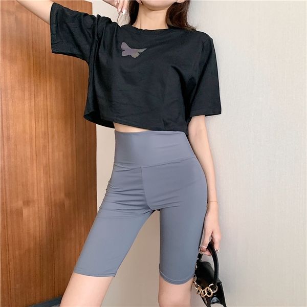 2020 new ice silk high waist abdominal stretch pant shorts sports women's riding pants yoga pants, Black
2020 new ice silk high waist abdominal stretch pant shorts sports women's riding pants yoga pants, Black
